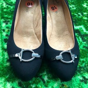 Slip on black dress shoes
